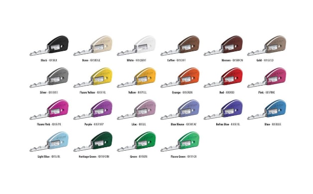 BiLock keyheads in various colours.